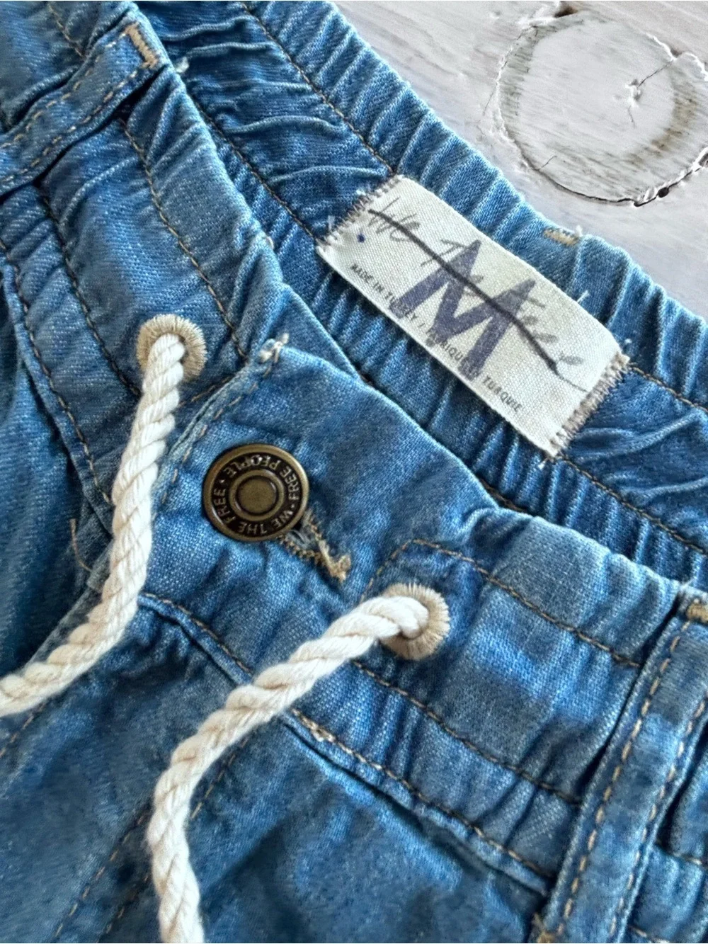 Free People Luna Denim Pull On Jean Size Medium